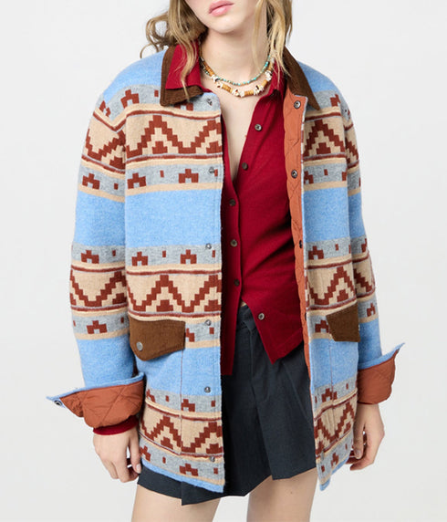 Western Industry Jacket - Heather Blue Combo